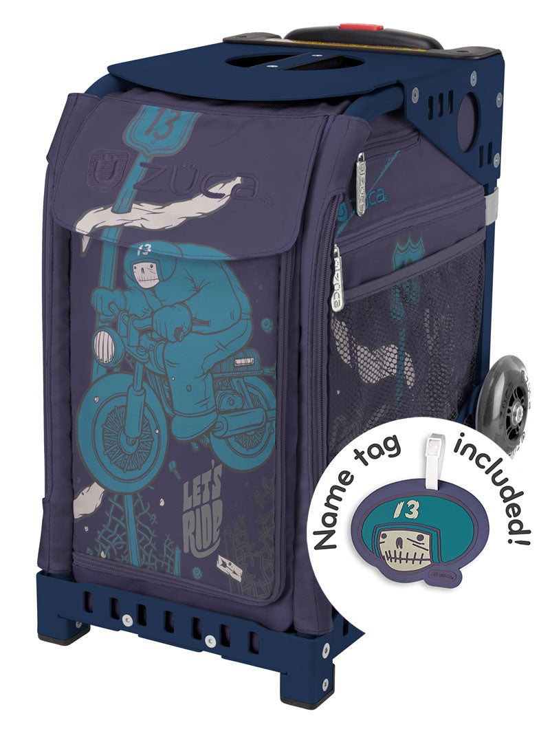 Let's Ride Sport - Navy_frame_flashing_wheels