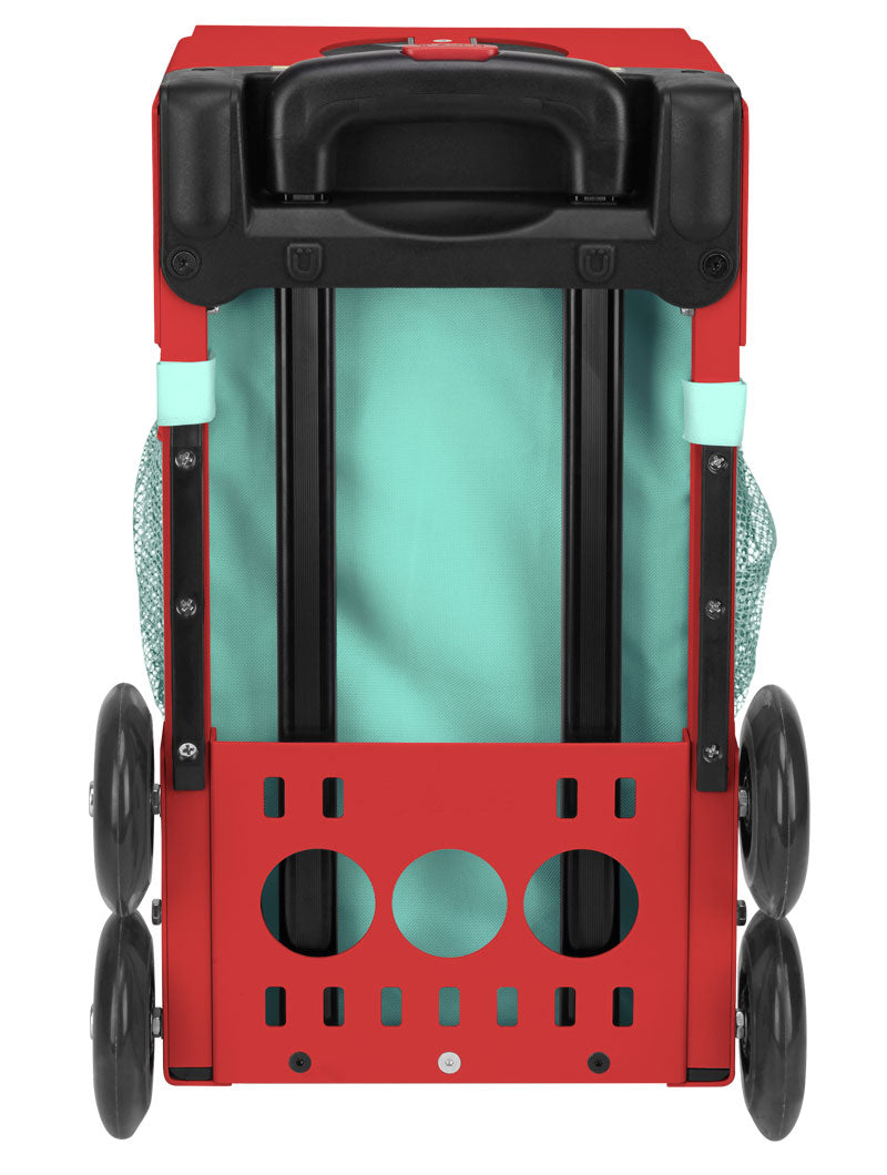 Llama Rama Sport + Lunchbox - Red_frame_flashing_wheels