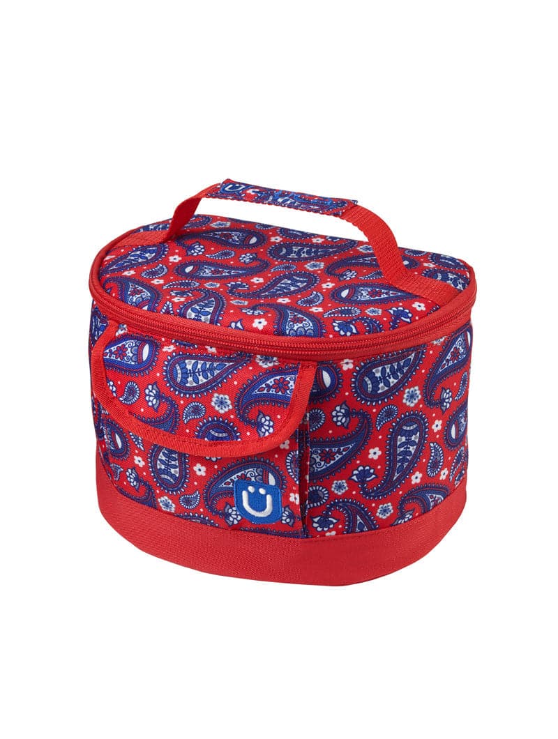 Lunchbox - paisley in red