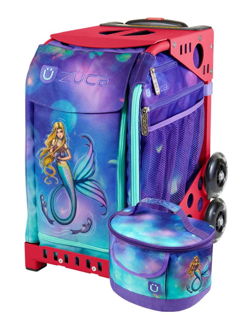 Mermaid Magic Sport + Lunchbox - Red_frame_flashing_wheels