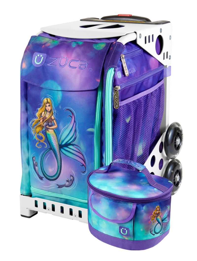 Mermaid Magic Sport + Lunchbox - White_frame_flashing_wheels