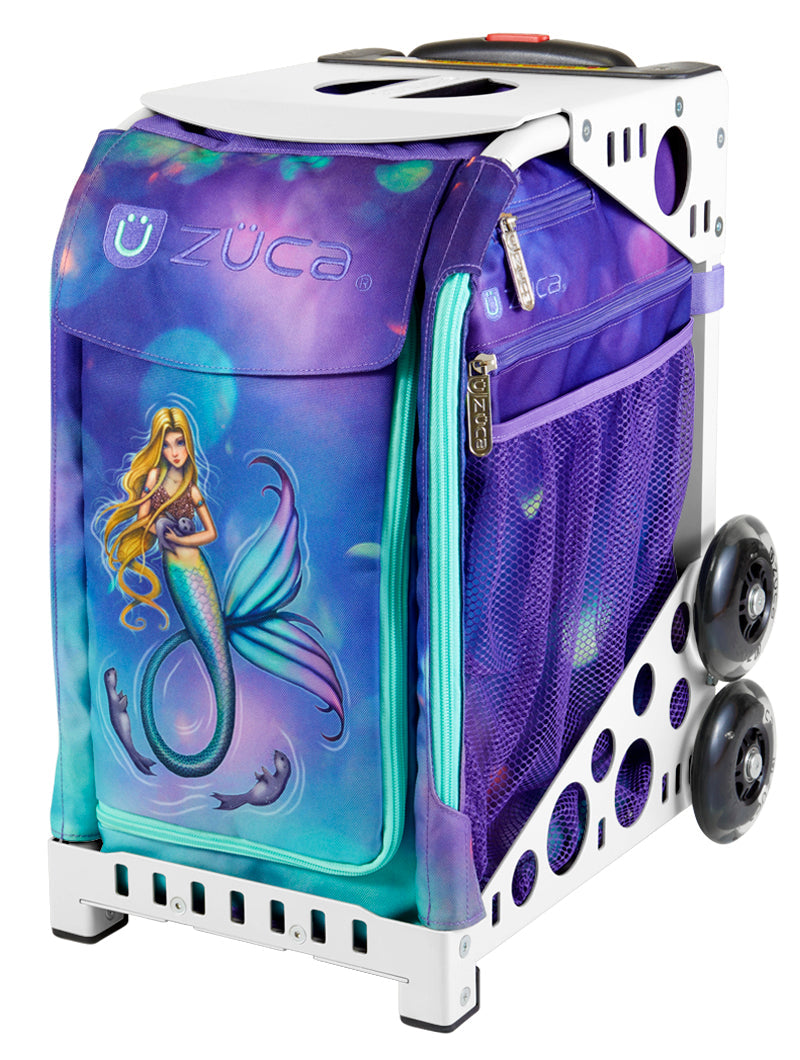 Mermaid Magic Sport + Lunchbox - White_frame_flashing_wheels