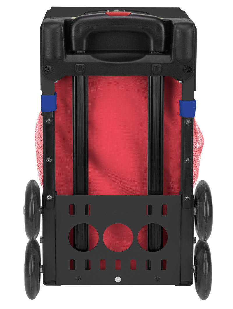 Paisley In Red Sport + Lunchbox - Black_frame_flashing_wheels