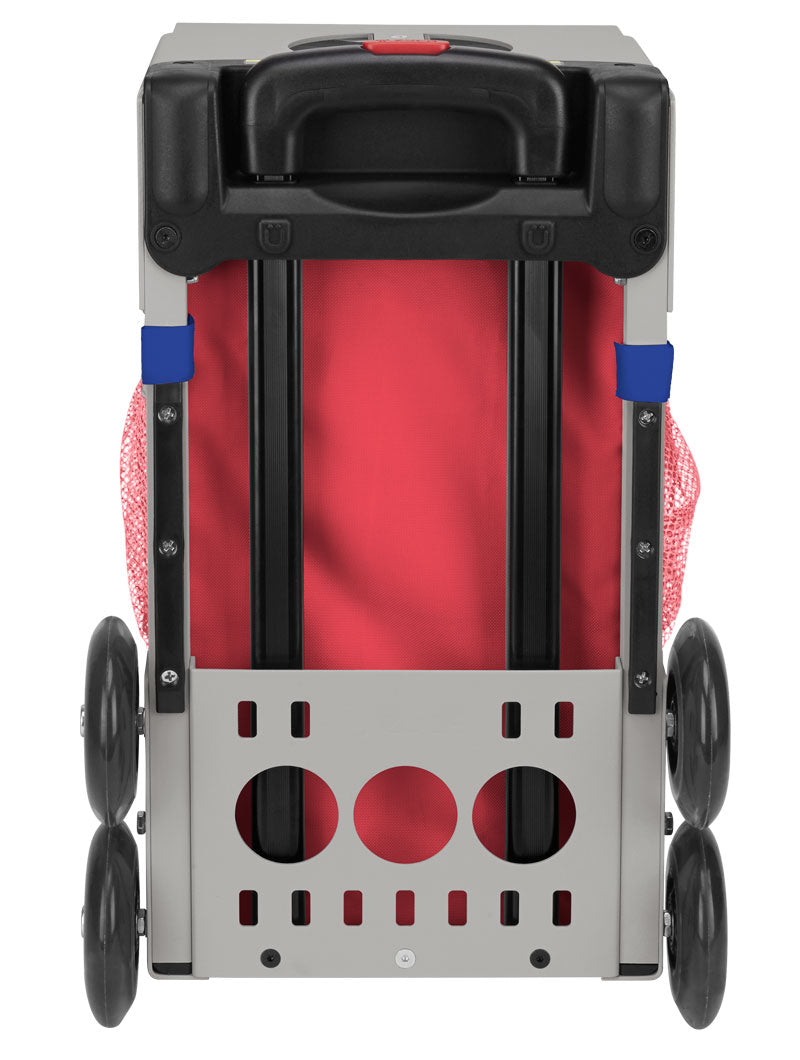 Paisley In Red Sport + Lunchbox - Gray_frame_flashing_wheels