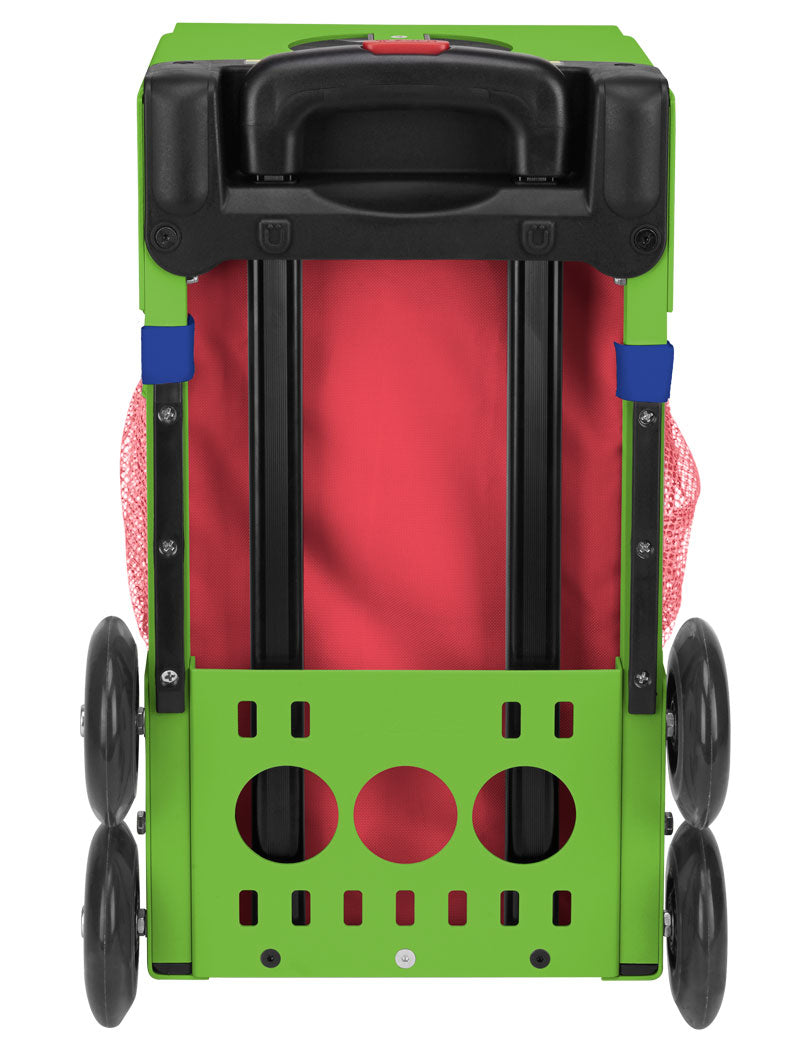 Paisley In Red Sport + Lunchbox - Green_frame_flashing_wheels