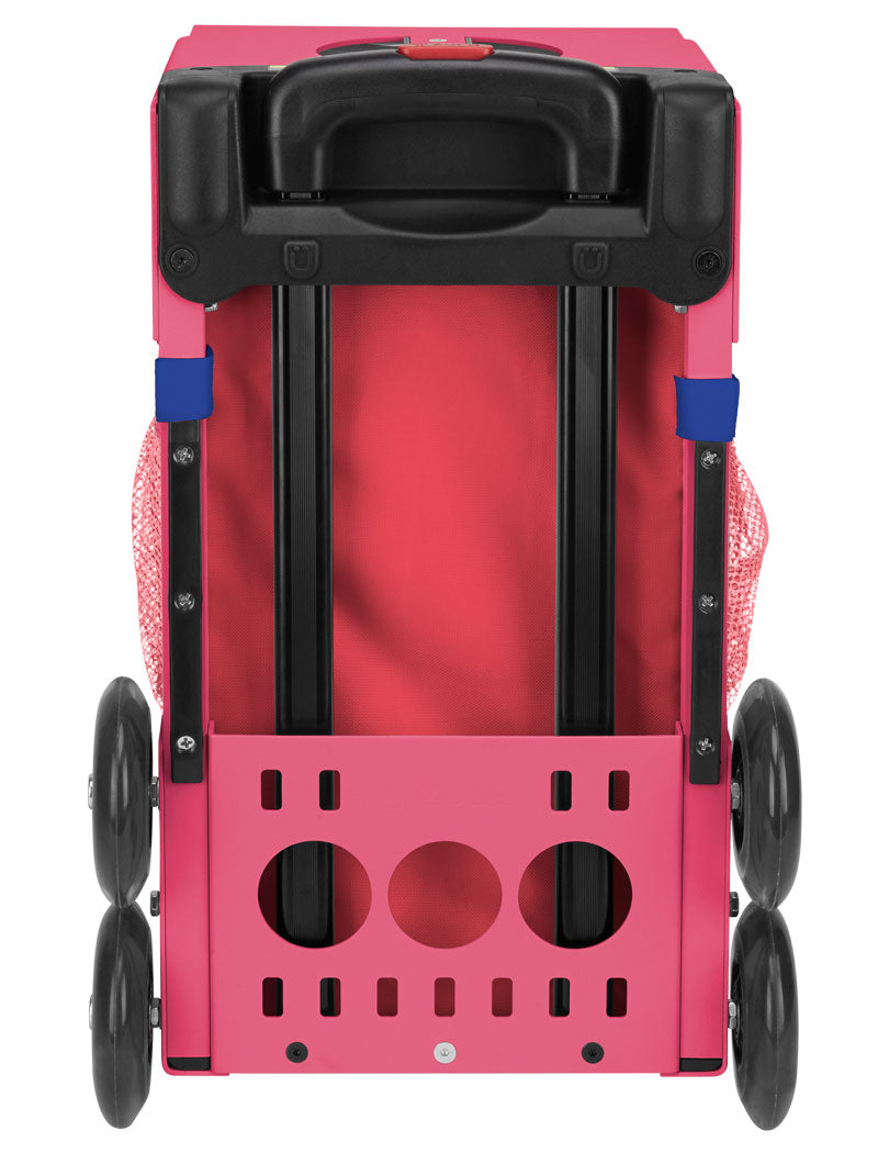 Paisley In Red Sport + Lunchbox - Pink_frame_flashing_wheels