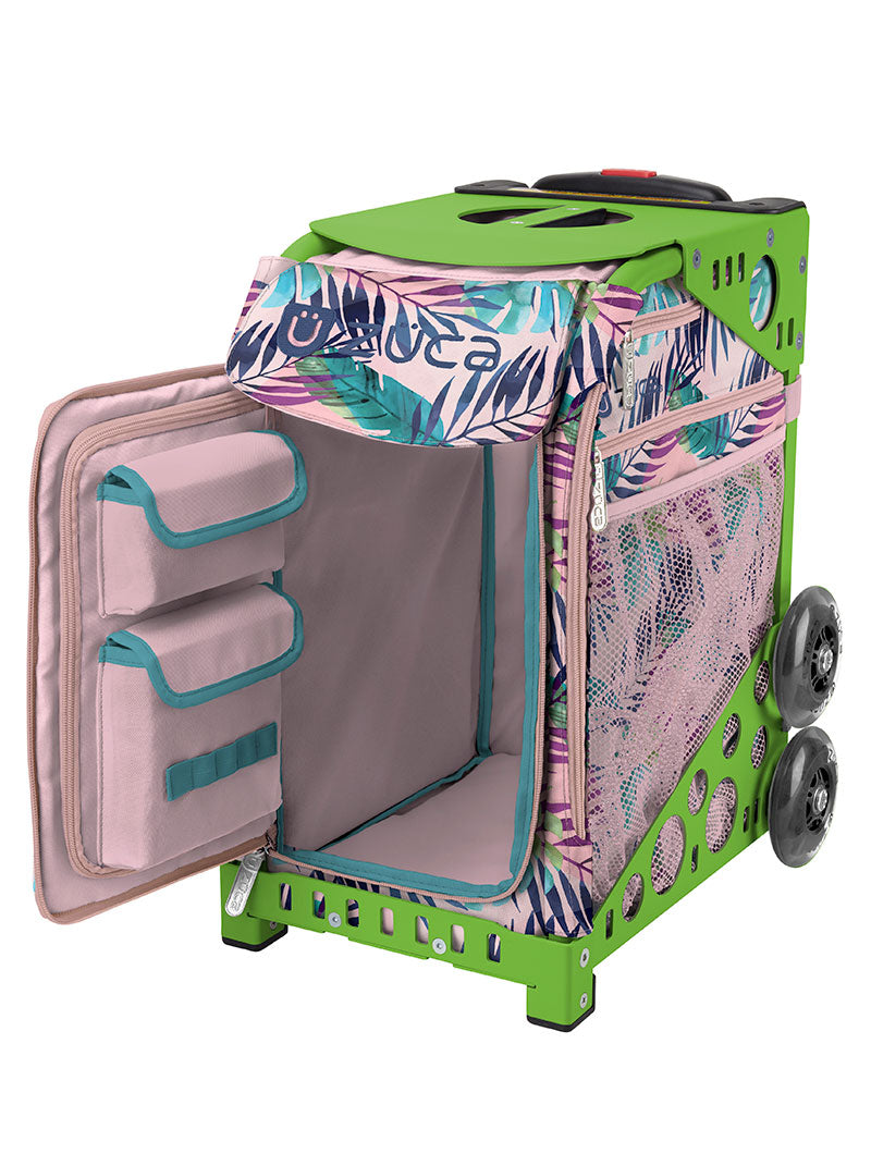 Pink Oasis Sport - Green_frame_flashing_wheels