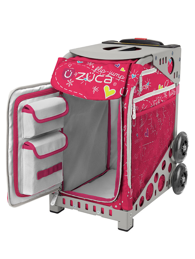 Pink SK8 Sport - Gray_frame_flashing_wheels