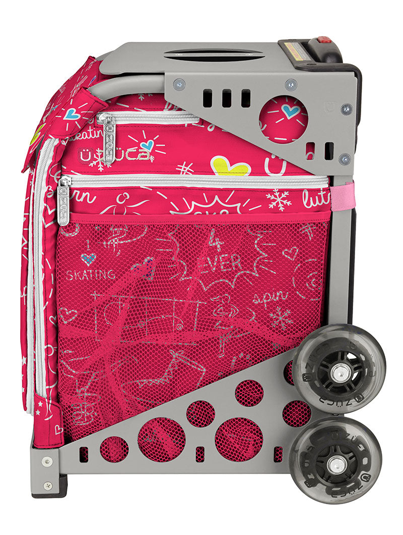Pink SK8 Sport - Gray_frame_flashing_wheels