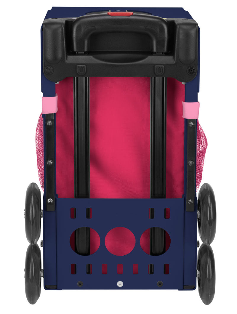 Pink SK8 Sport - Navy_frame_flashing_wheels
