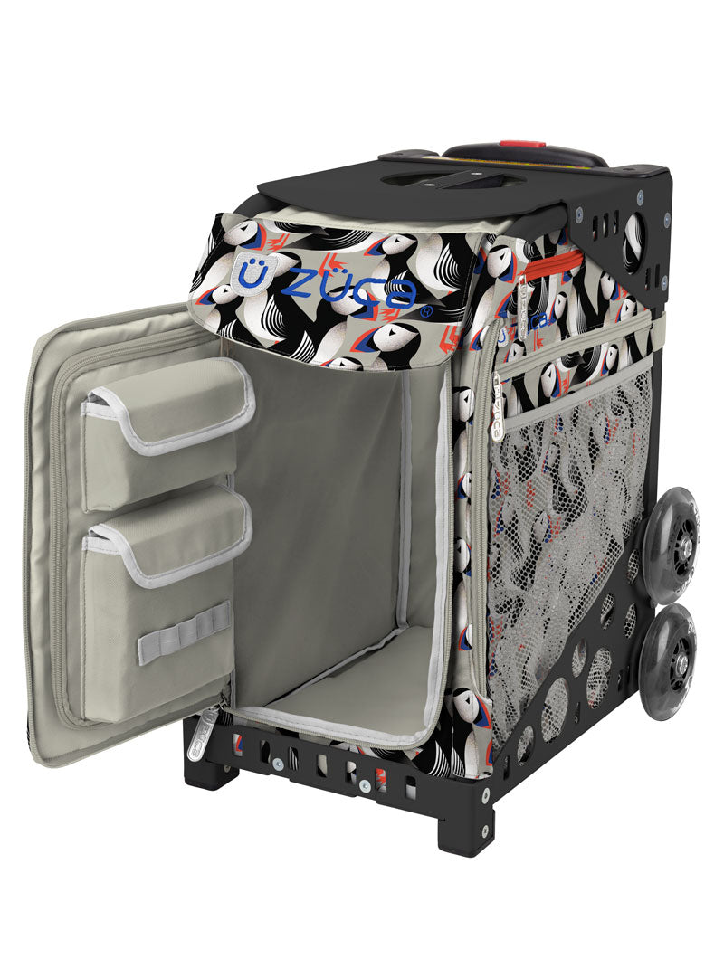 Playful Puffins Sport + Lunchbox - Black_frame_non-flashing_wheels