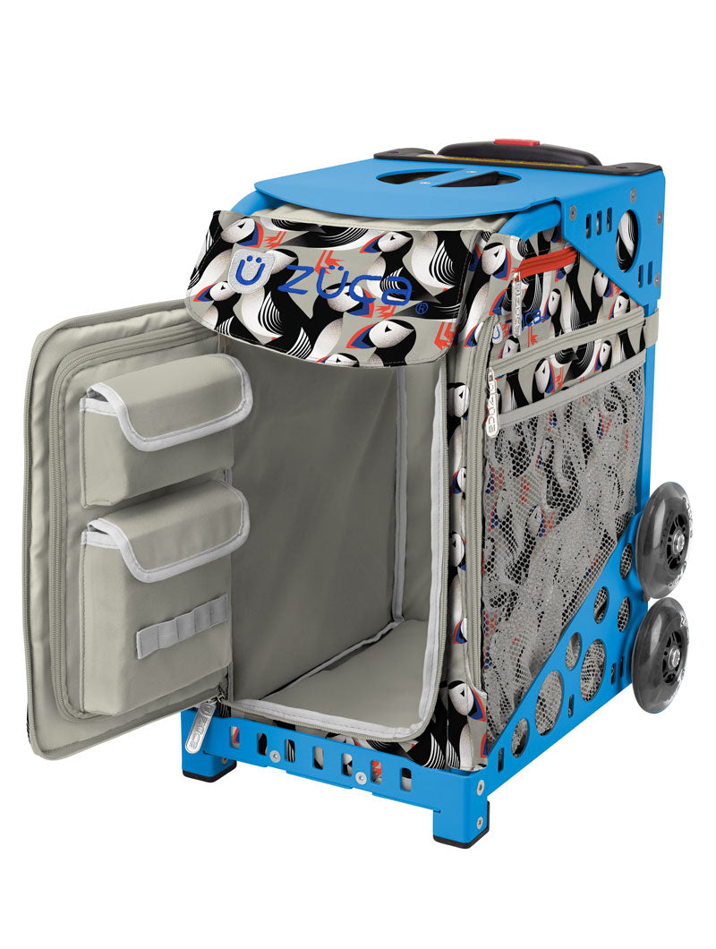 Playful Puffins Sport + Lunchbox - Blue_frame_flashing_wheels