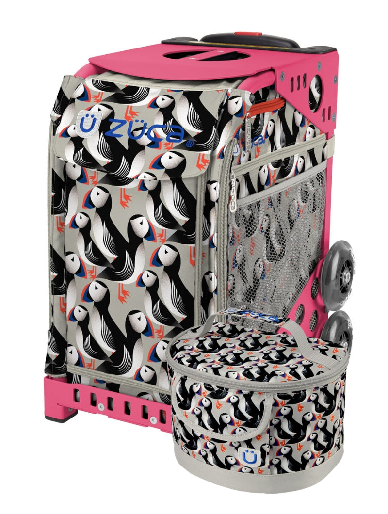 Playful Puffins Sport + Lunchbox - Pink_frame_flashing_wheels
