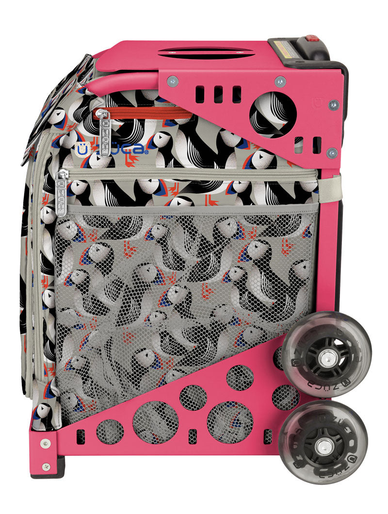 Playful Puffins Sport + Lunchbox - Pink_frame_flashing_wheels