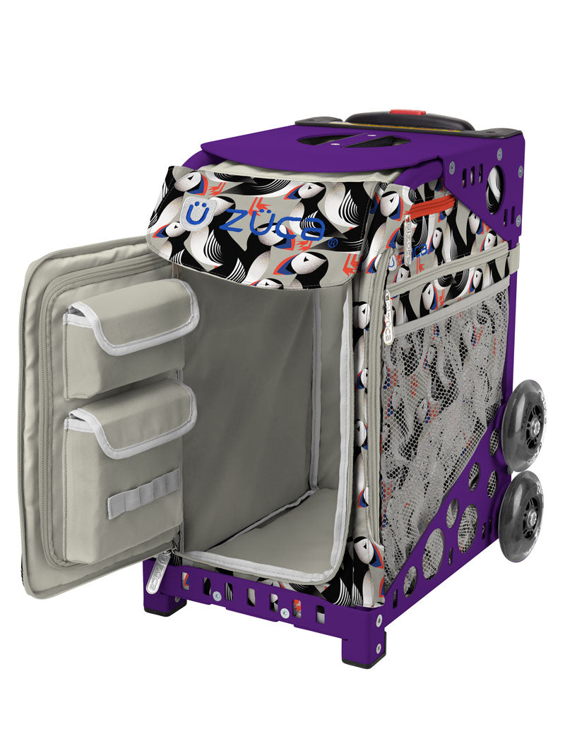 Playful Puffins Sport + Lunchbox - Purple_frame_flashing_wheels