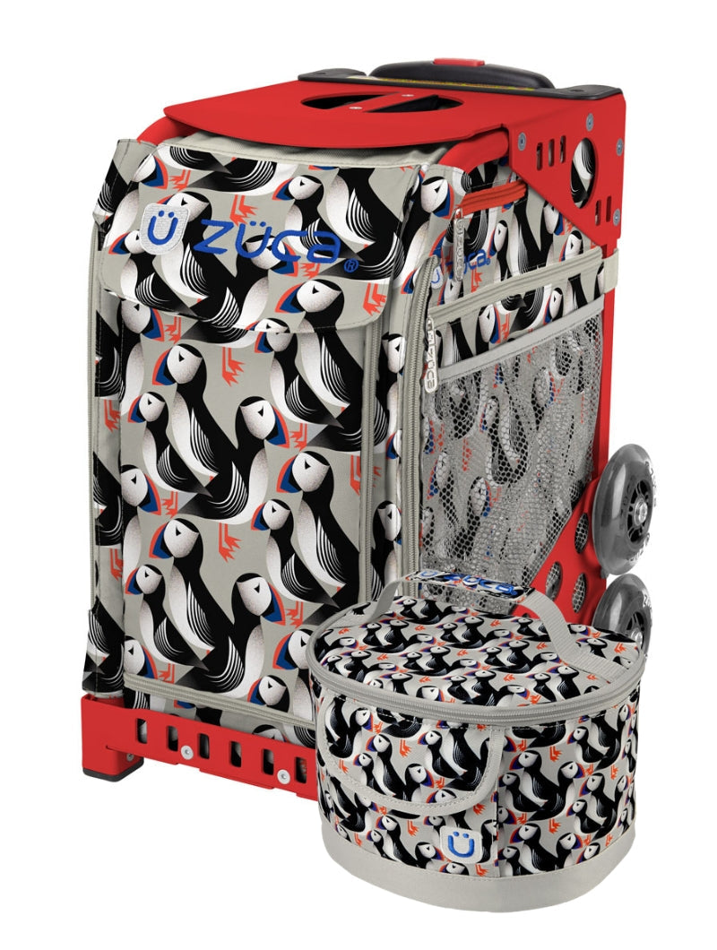 Playful Puffins Sport + Lunchbox - Red_frame_flashing_wheels