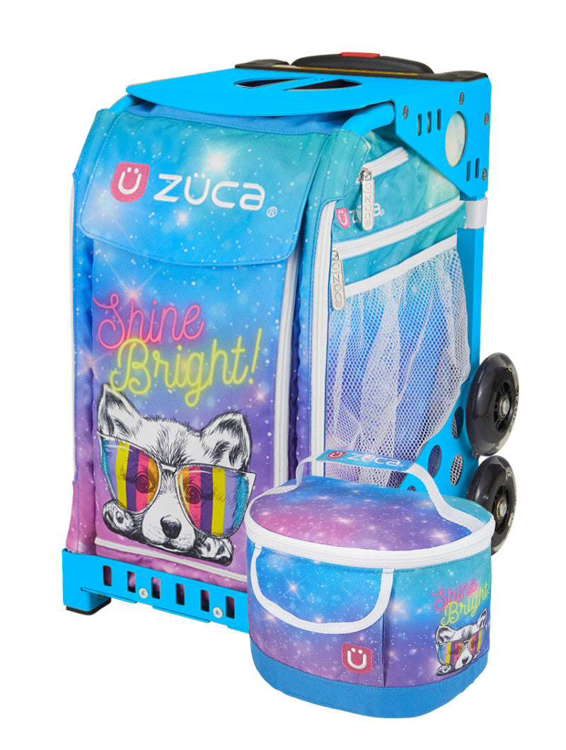 Shine Bright Sport + Lunchbox - Blue_frame_flashing_wheels