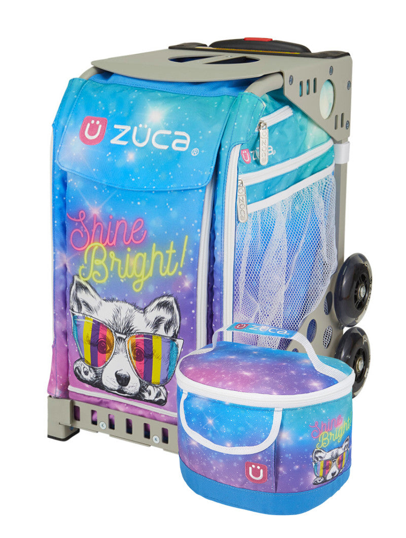 Shine Bright Sport + Lunchbox - Gray_frame_flashing_wheels
