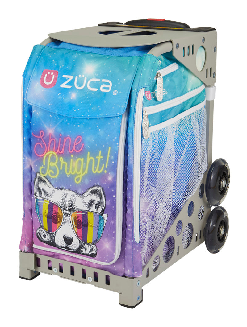 Shine Bright Sport + Lunchbox - Gray_frame_flashing_wheels