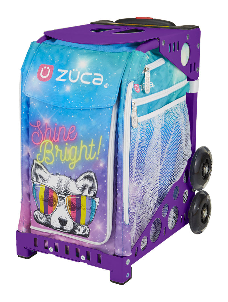 Shine Bright Sport + Lunchbox - Purple_frame_flashing_wheels