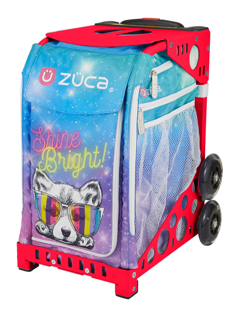 Shine Bright Sport + Lunchbox - Red_frame_flashing_wheels