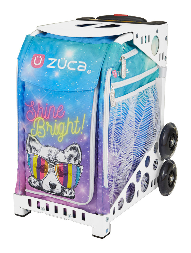 Shine Bright Sport + Lunchbox - White_frame_flashing_wheels