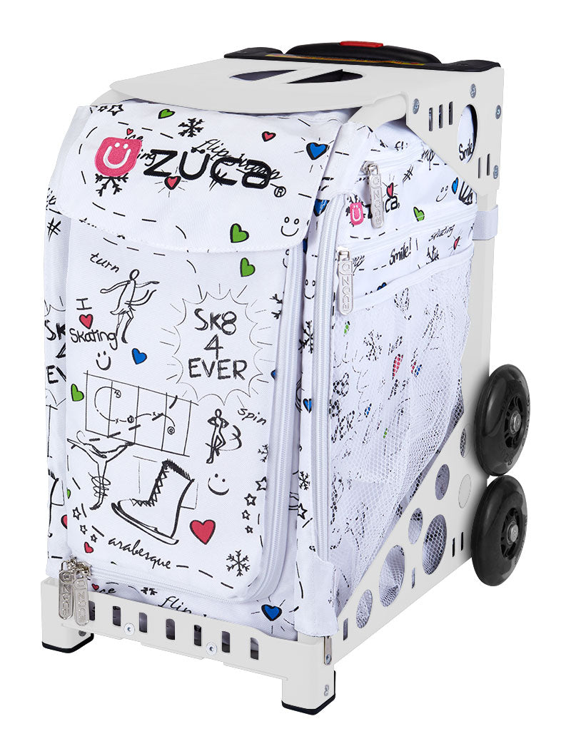 SK8 Sport - White_frame_flashing_wheels