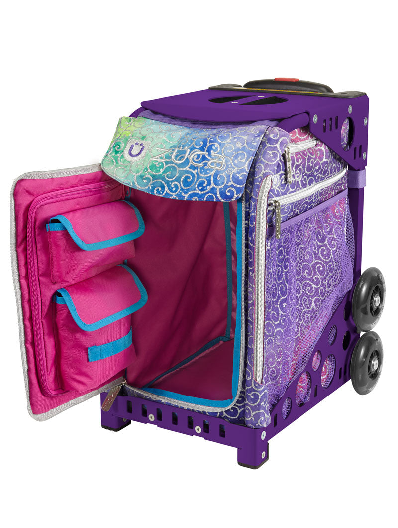 Sparkle 'N Swirlz Sport - Purple_frame_flashing_wheels