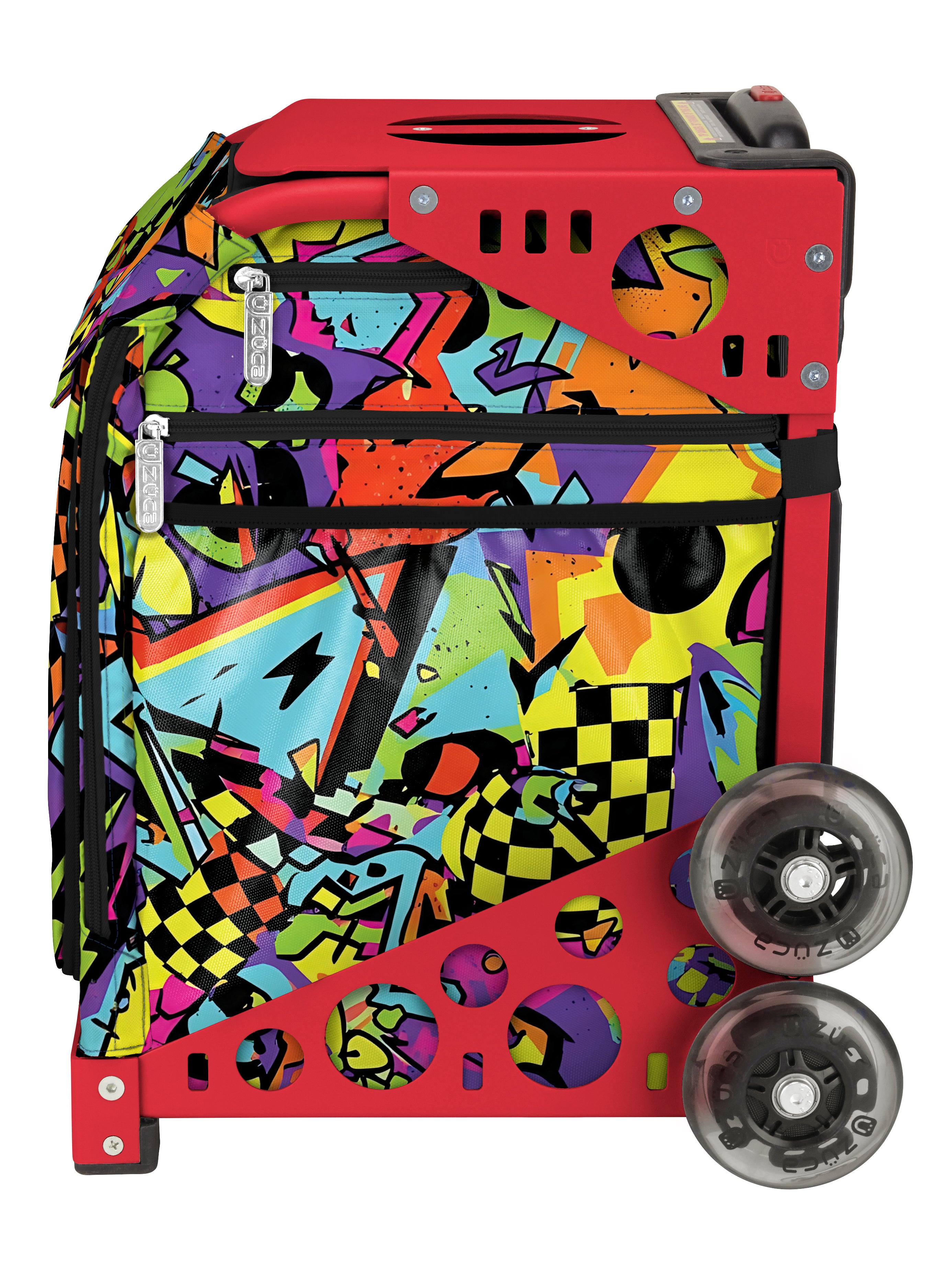 Urban Pulse Sport + Lunchbox - Red_frame_flashing_wheels