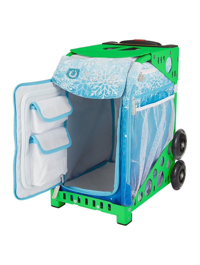 Winter Waltz Sport - Green_frame_flashing_wheels