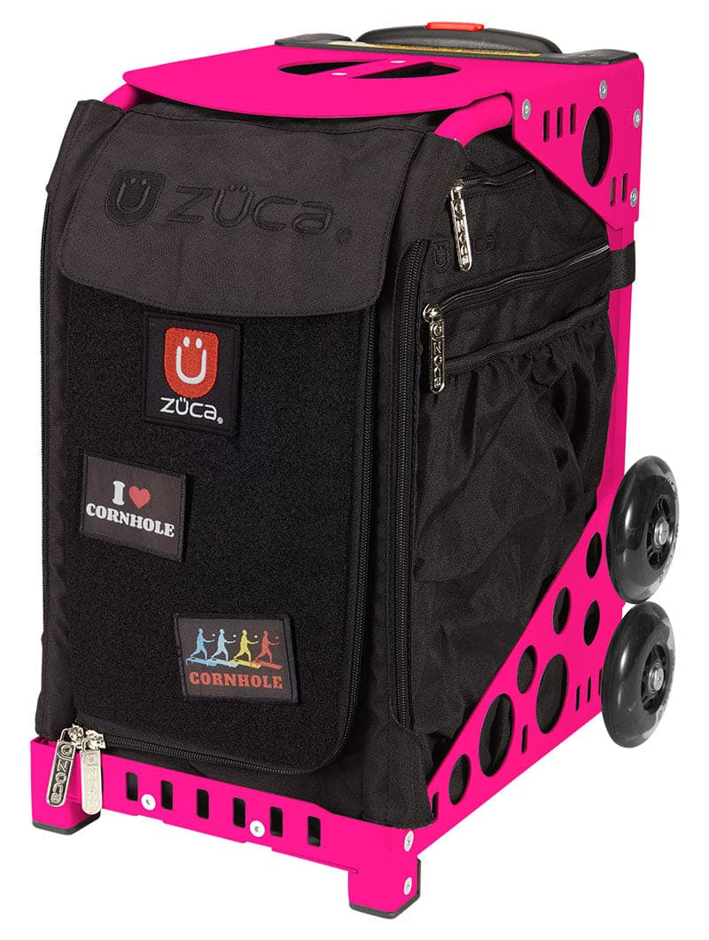 Cornhole Sport Black - neon pink