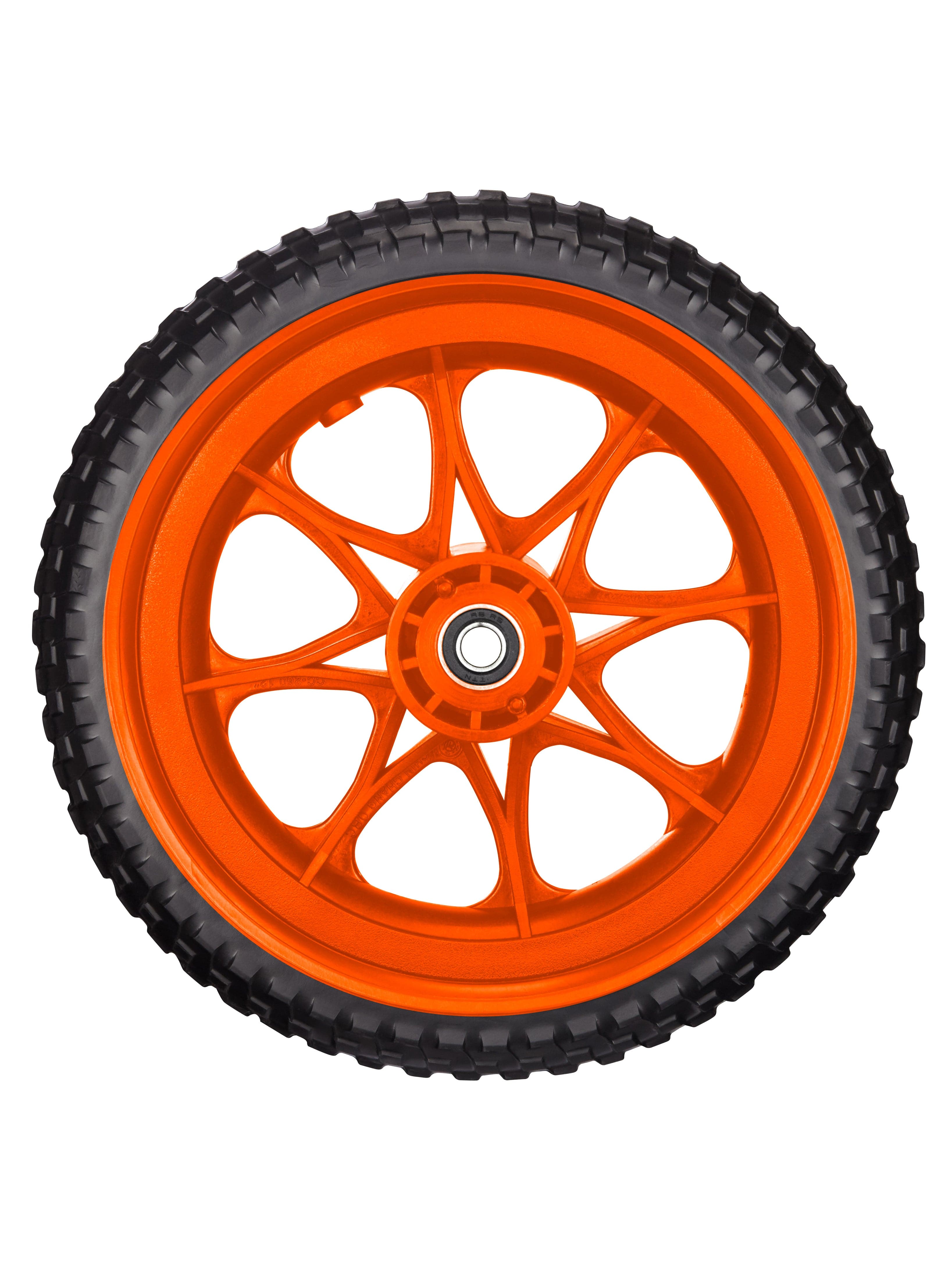 All-Terrain Tubeless Foam Wheel - orange