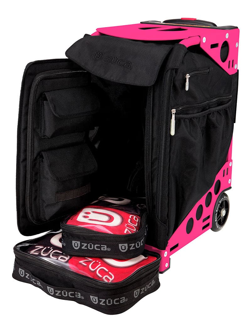 Cornhole Pro Black - neon pink