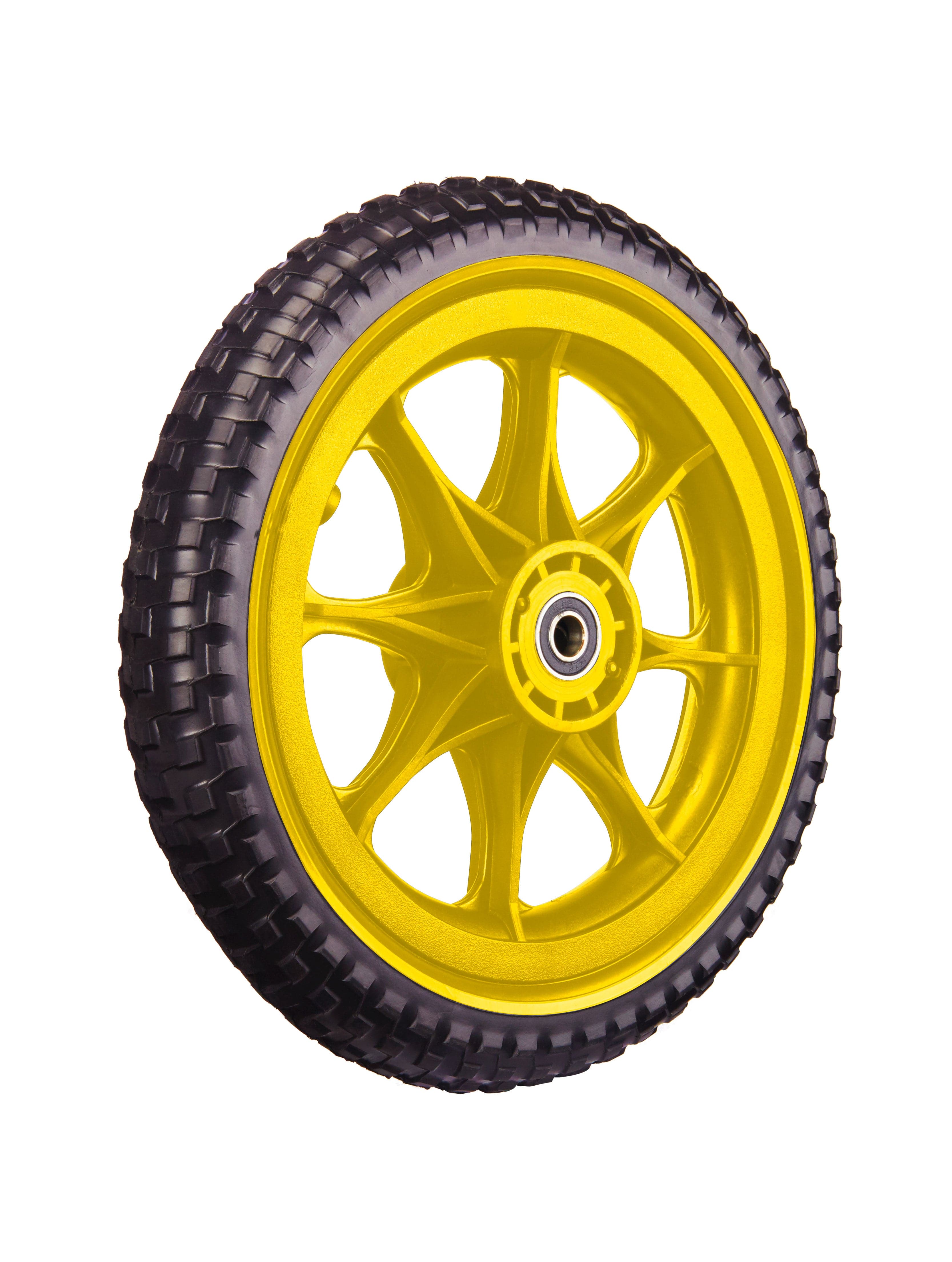 All-Terrain Tubeless Foam Wheel - yellow