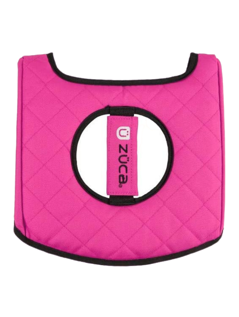 Seat Cushion - hot pink/black