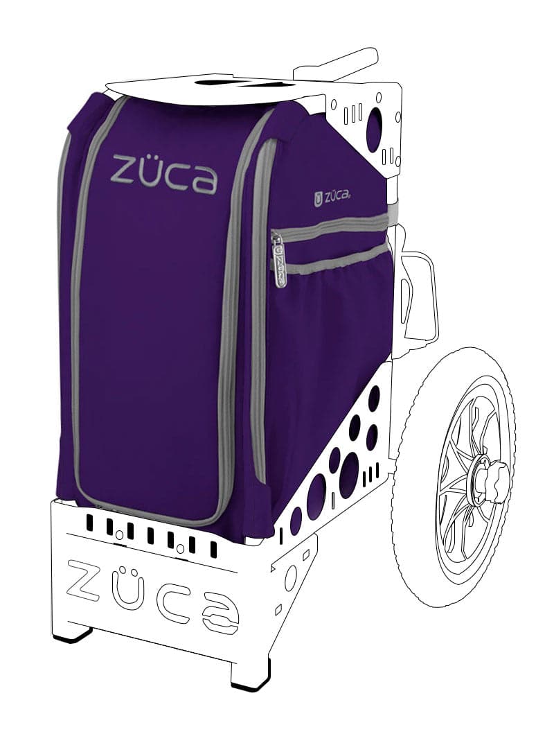 All-Terrain/Disc Golf Insert Bag w/Accessory Pouch - purple