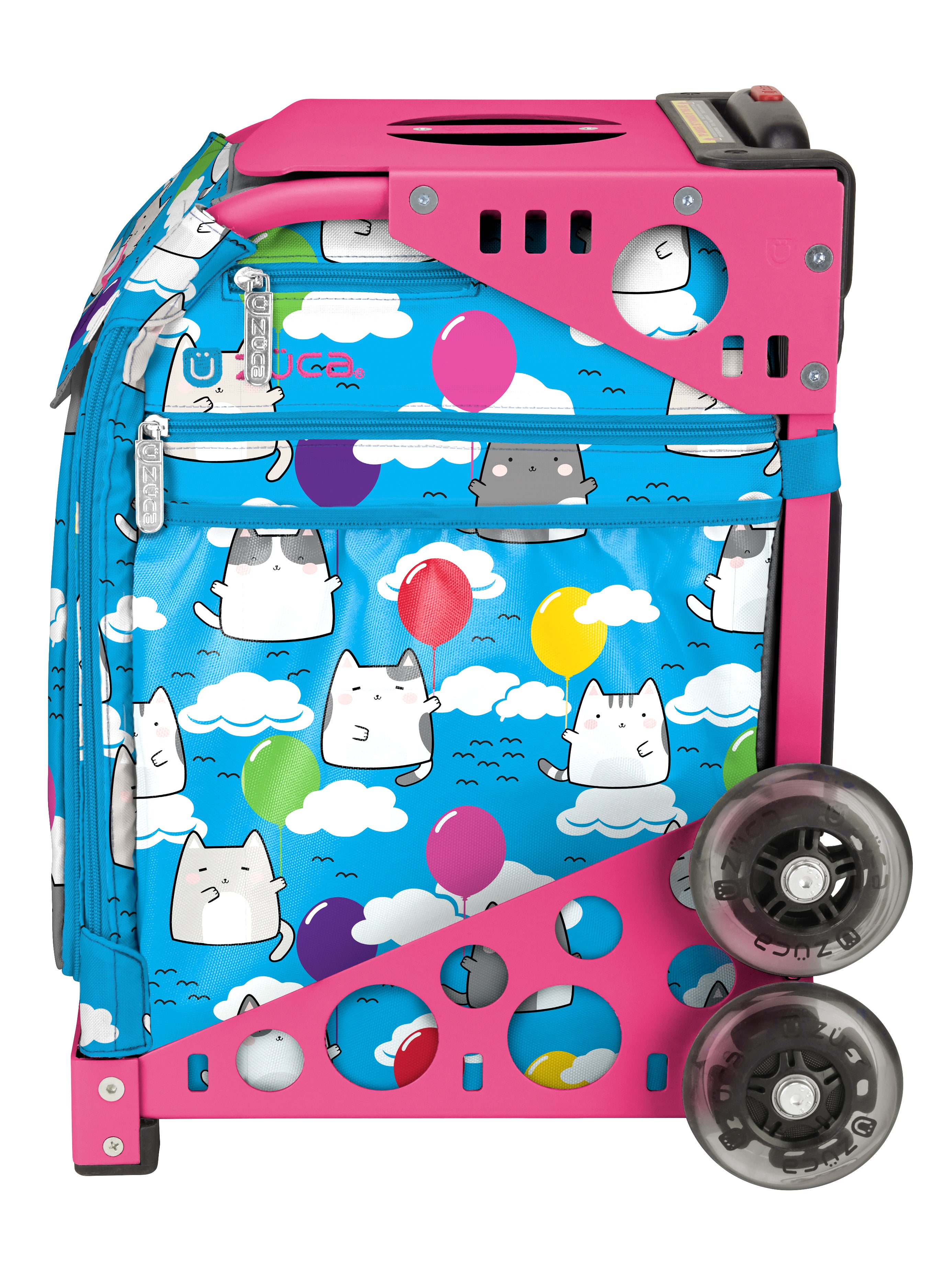 Aero Kitties Sport + Lunchbox - Pink_frame_flashing_wheels