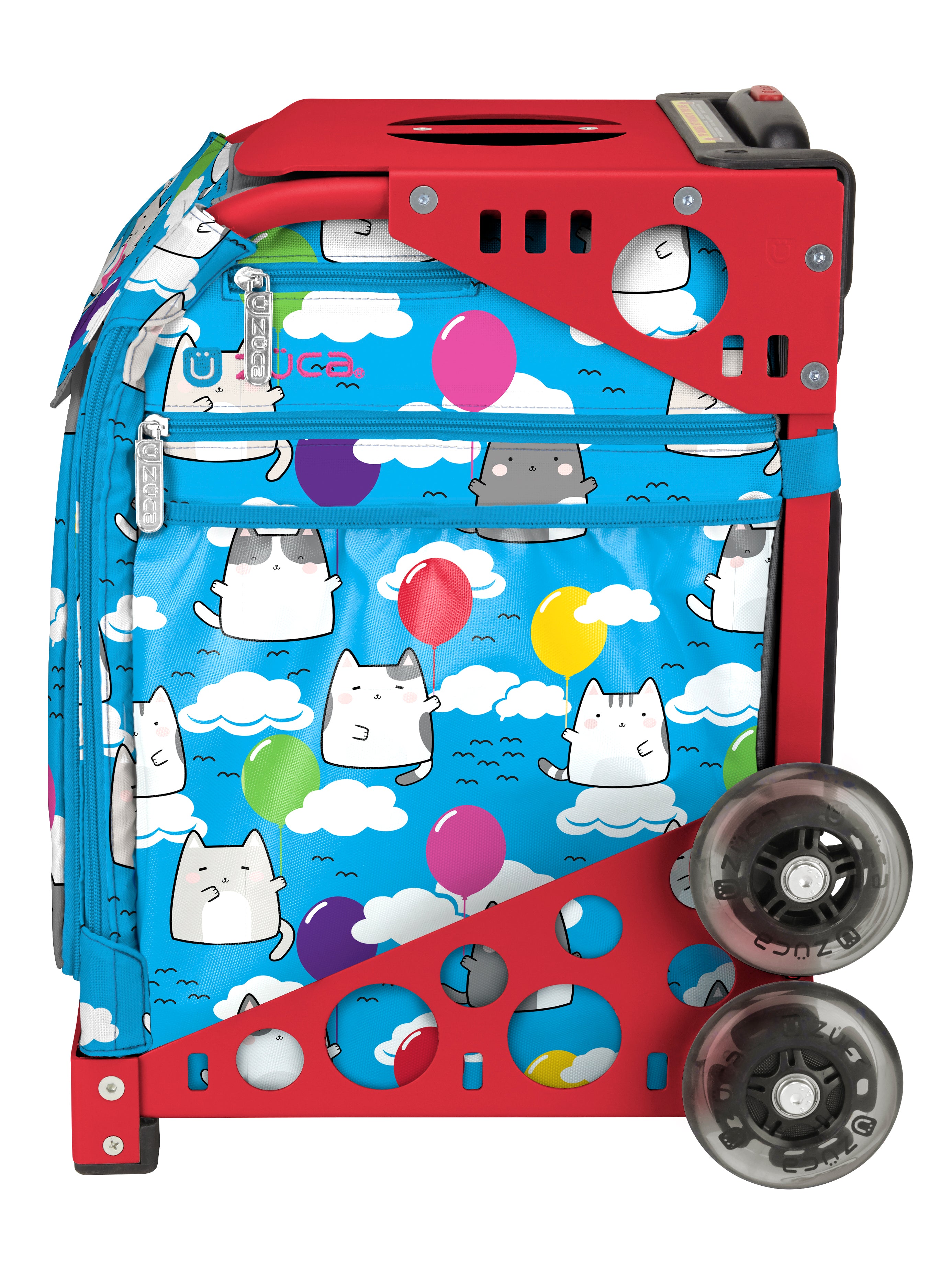 Aero Kitties Sport + Lunchbox - Red_frame_flashing_wheels