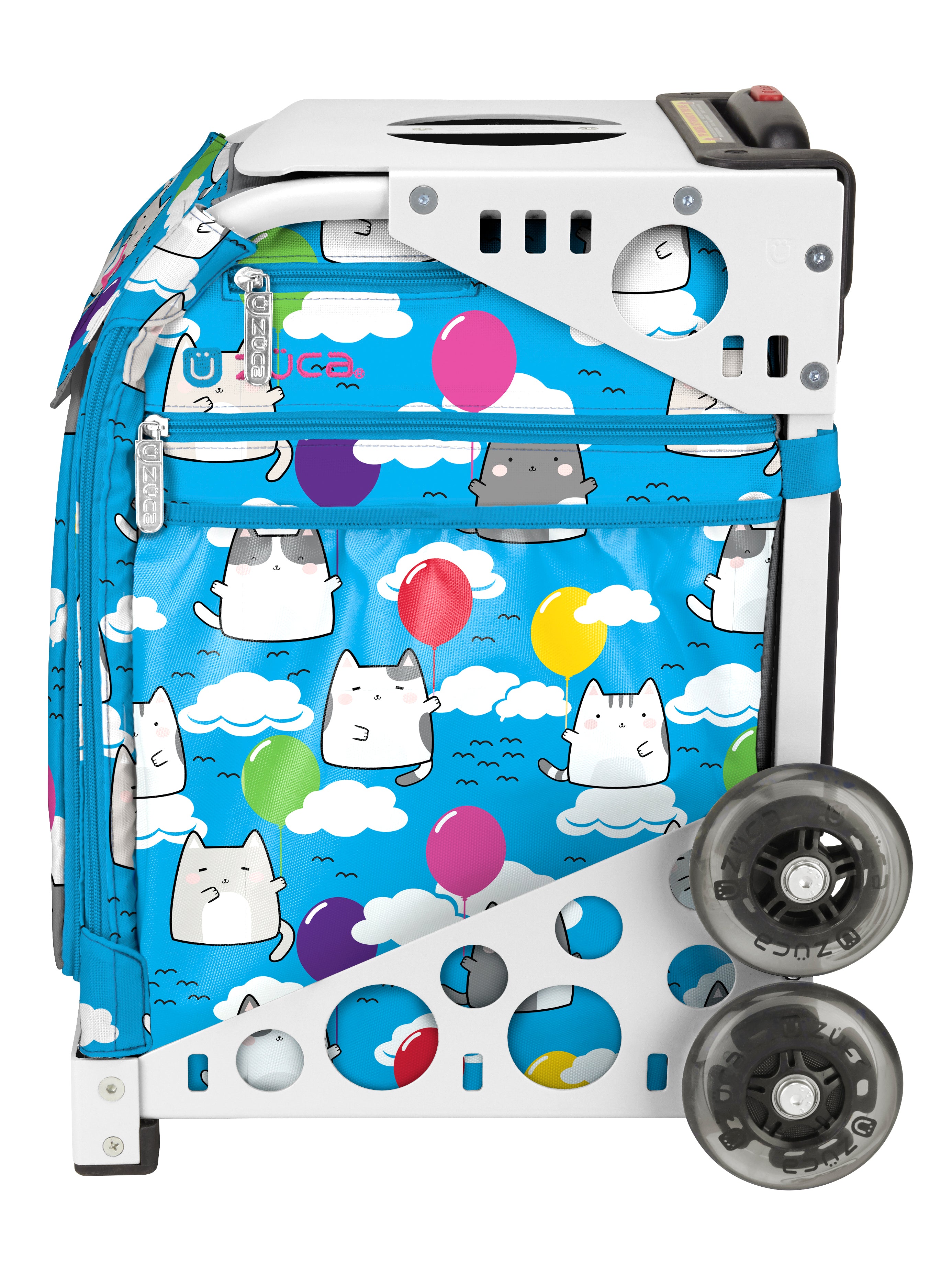Aero Kitties Sport + Lunchbox - White_frame_flashing_wheels