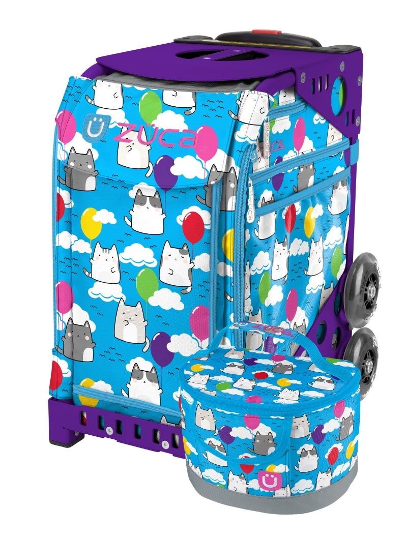 Aero Kitties Sport + Lunchbox - Purple_frame_flashing_wheels