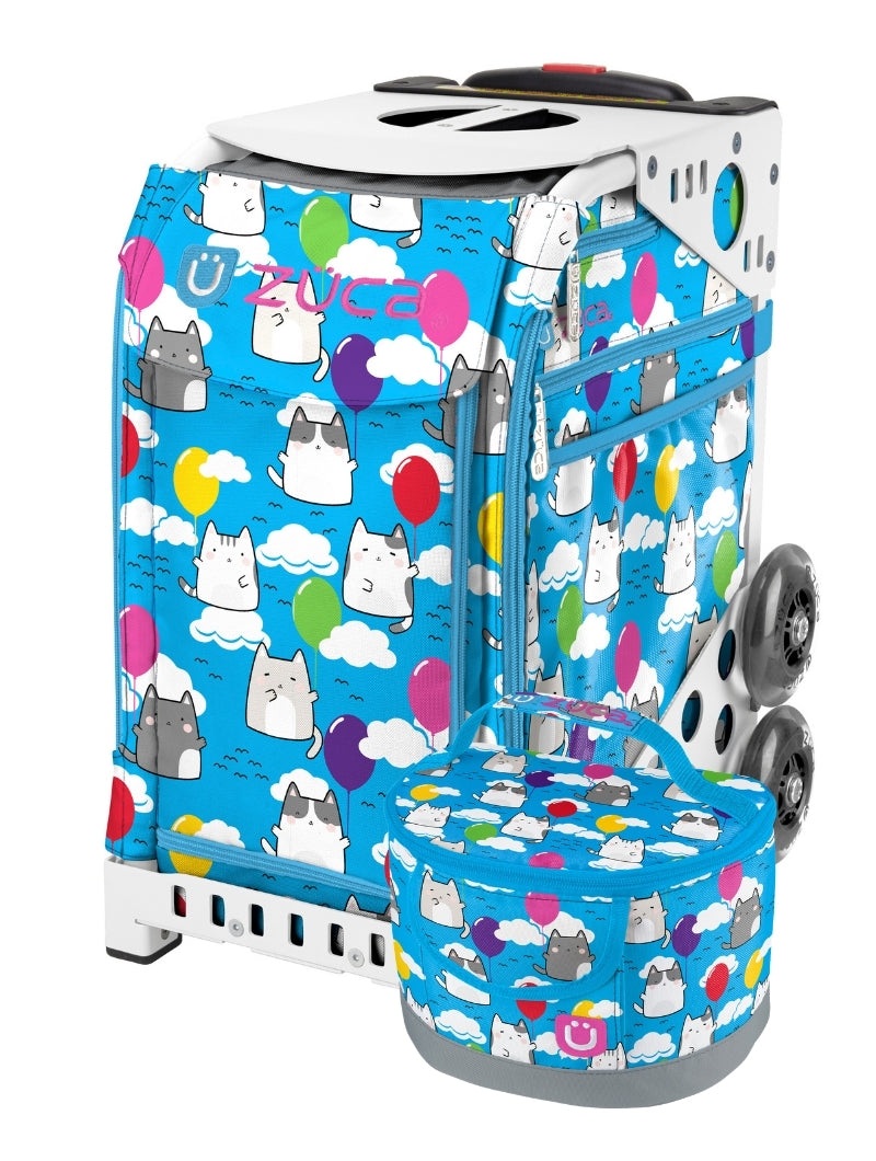 Aero Kitties Sport + Lunchbox - White_frame_flashing_wheels