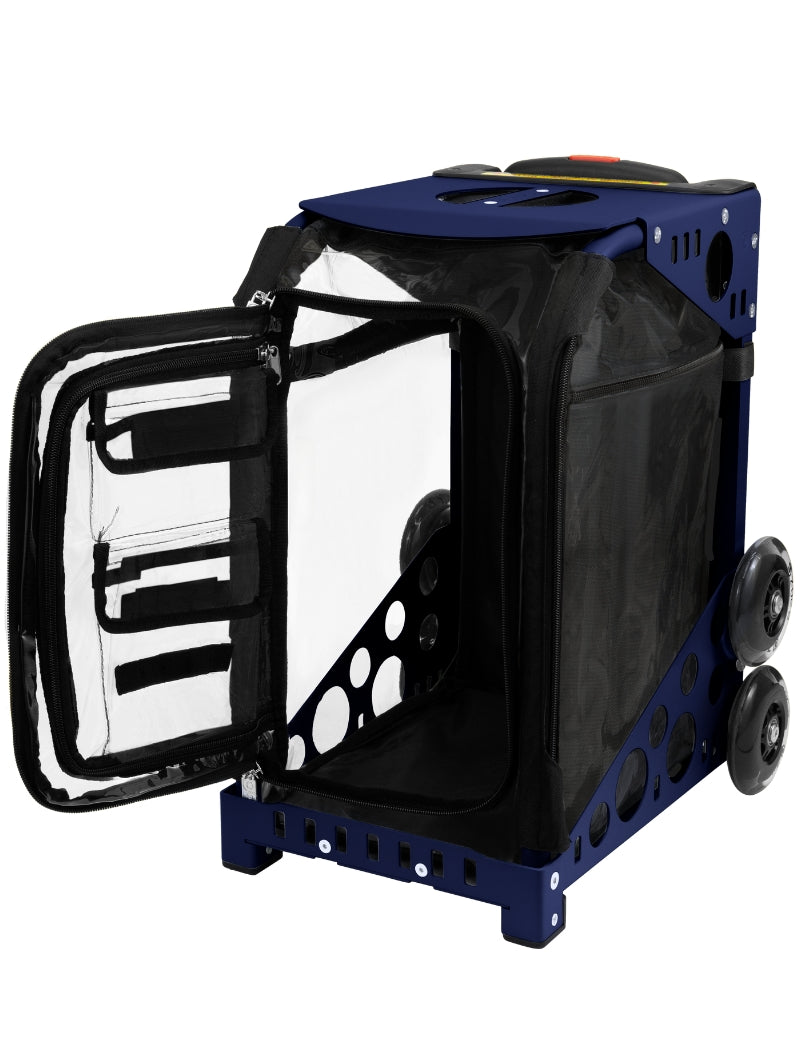 Crystal Clear Sport - Navy_frame_flashing_wheels