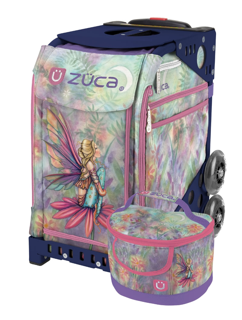 Fairy Fantasy Sport + Lunchbox - Navy_frame_flashing_wheels
