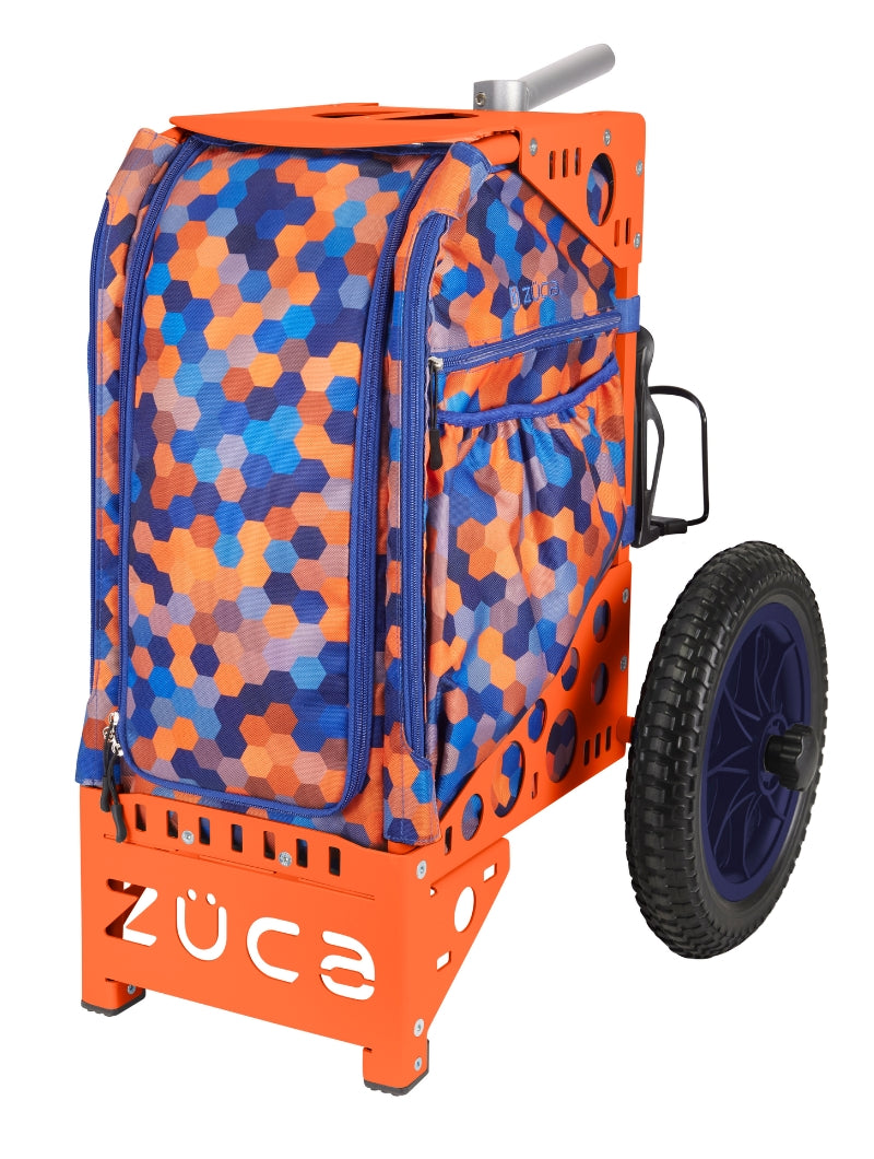 Garrett Gurthie Disc Golf Cart - orange/navy wheels