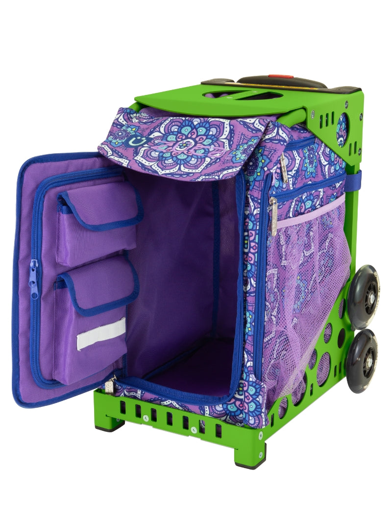 Mandala Sport - Green_frame_flashing_wheels