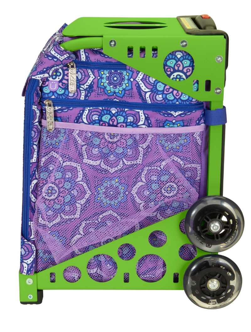 Mandala Sport - Green_frame_flashing_wheels