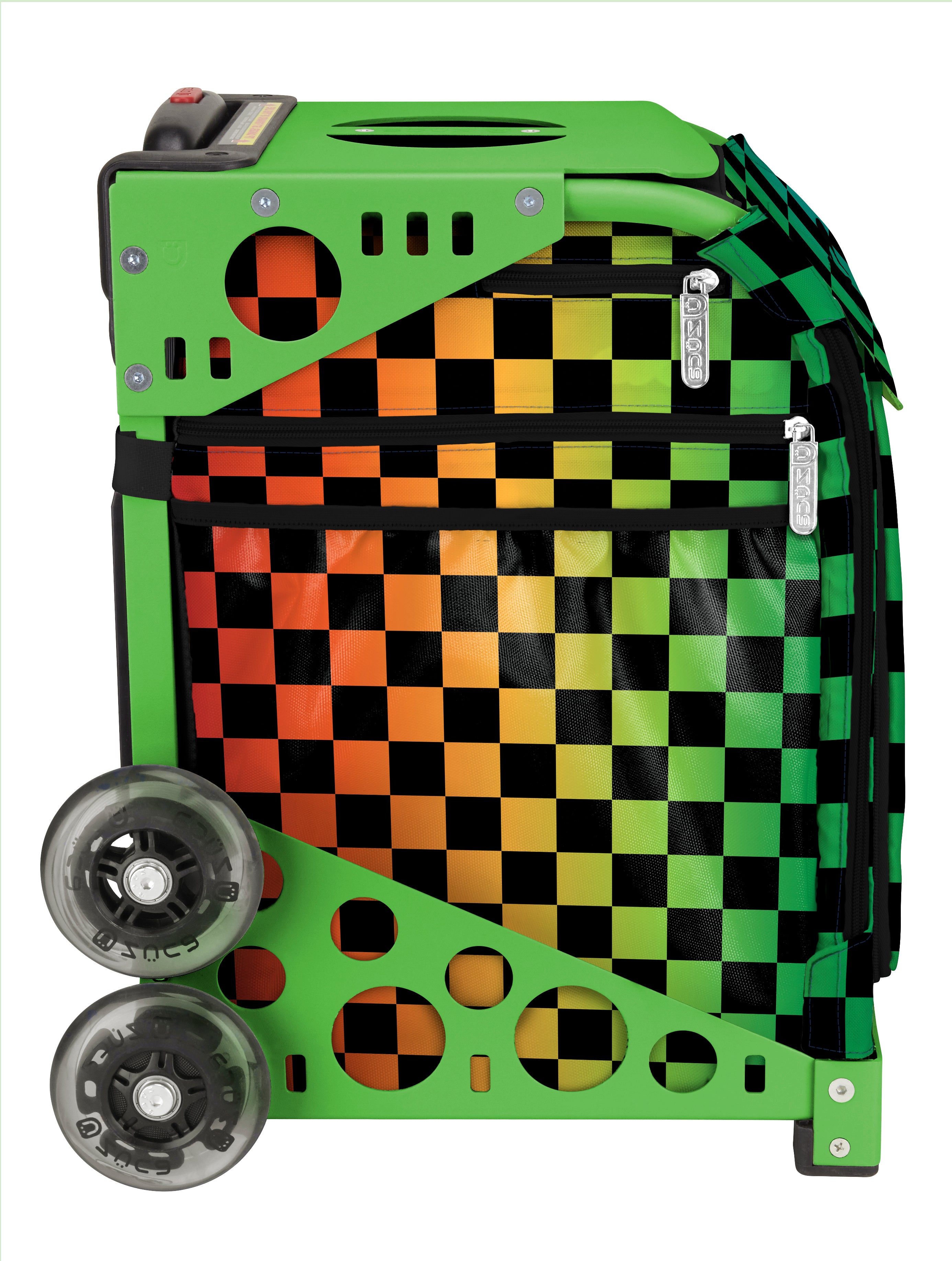 Glitch Grid Sport + Lunchbox - Green_frame_flashing_wheels
