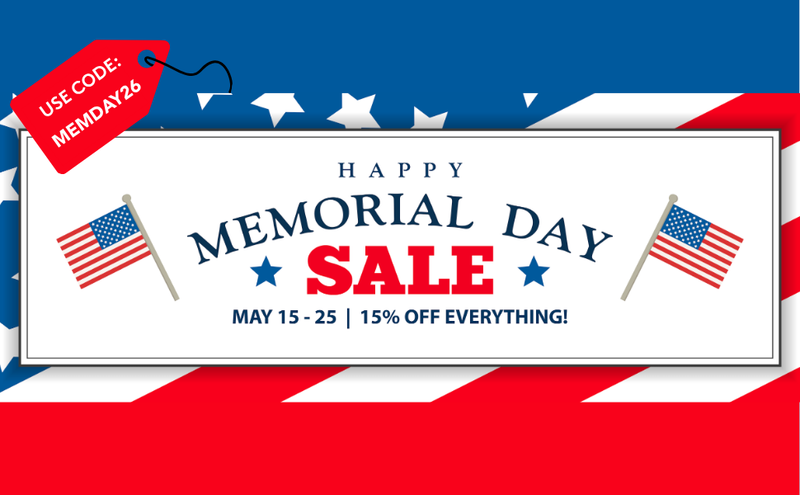 Memorial Day Sitewide Sale!