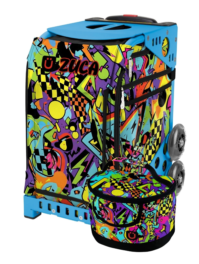 Urban Pulse Sport + Lunchbox - Blue_frame_flashing_wheels