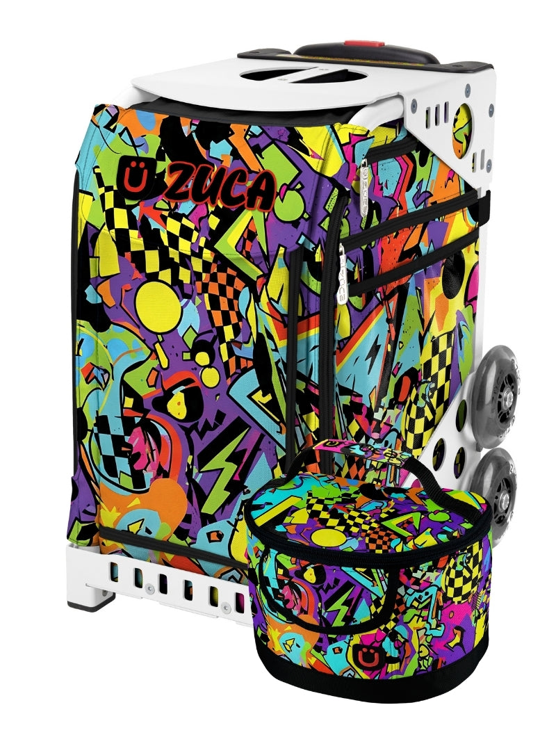 Urban Pulse Sport + Lunchbox - White_frame_flashing_wheels